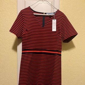 NWT Draper James Striped Pointe A Line Dress size M